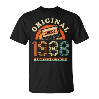 37Th Birthday Original Womenintageintage 1988 T-Shirt - Geschenkecke