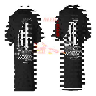 4 Year Old Racing Car4Th Birthday Race Car T-Shirt | Mazezy
