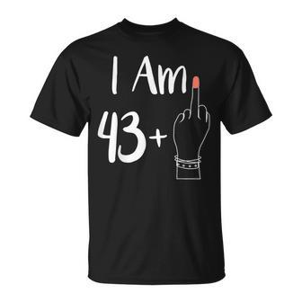 I Am 43 Plus 1 Majeur Pour Une De 44 Ans T-Shirt - Cadeauxyz