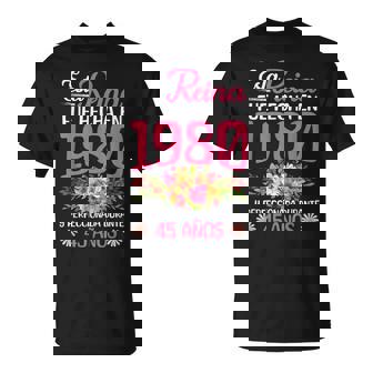 45 Años Regalo De Cumpleaños Hecha En 1980 45 Años Camiseta unisex - Regaloses