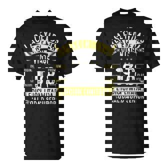 47 Años Cumpleaños Hombre Las Leyendas Nacen Enintage 1978 Camiseta unisex - Regaloses