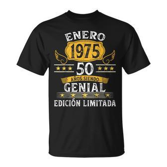 50 Años Cumpleaños Hombre 1975 Las Leyendas Nacen Enero 1975 Camiseta unisex - Regaloses