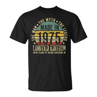 50 Year Oldintage 1975 Limited Edition 50Th Birthday T-Shirt - Geschenkecke