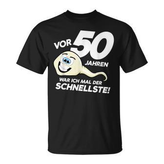 50Th Birthday 50 Years Ago Was Ich Mal Der Fastest T-Shirt - Geschenkecke