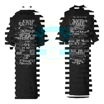 51St Birthday Legends Were Born In February 1973 T-Shirt | Mazezy