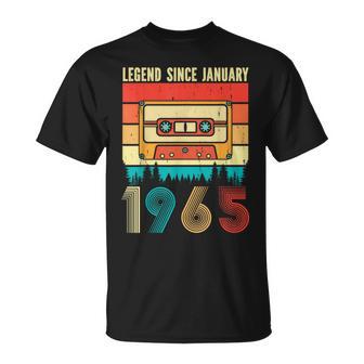 60 Years Old Legend Since January 1965 60Th Birthday T-Shirt - Geschenkecke