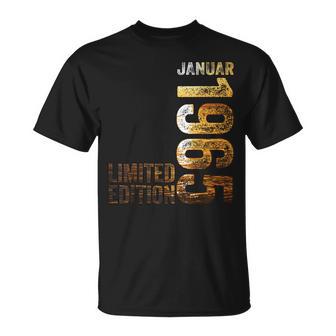 60Th Birthday Man 60 Years Limited Edition January 1965 T-Shirt - Geschenkecke