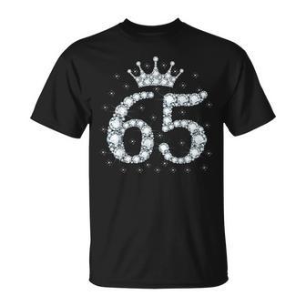 65 Crown 65 Years Old Happy 65Th Birthday Girls Ladies T-Shirt - Geschenkecke