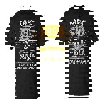 70 Años Cumpleaños Hombre 1955 Las Leyendas Nacen Marzo 1955 Camiseta unisex - Regaloses