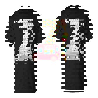 7Th Birthday Crew Ice Cream Truck I'm 7 Bday Ice Cream Party Camiseta unisex - Regaloses