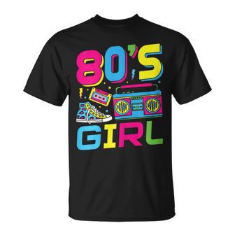 80S Girl 80S Theme Party 80S Outfit T-Shirt - Geschenkecke