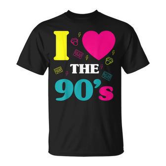 90S Party Outfit Costume Clothing Hits Retro T-Shirt - Geschenkecke