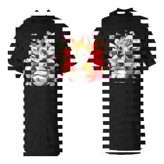 À Neuf Queues Renard Kitsune Japonais Fleurs De Cerisier T-Shirt - Cadeauxyz