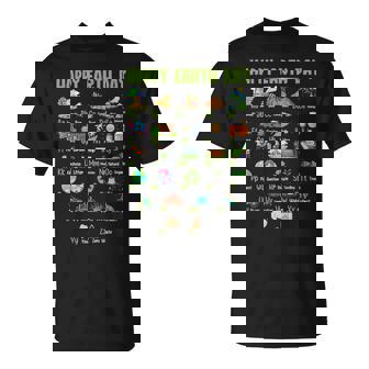 Abcs Of Earth Day Teacher Planet Nature Environment Recycle T-Shirt - Monsterry