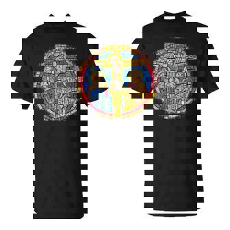 Abstract Jesus On Cross Christian Premium T-Shirt - Monsterry
