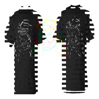 Abstract Jesus Graphic Image Cool Fun Piece Tank Top T-Shirt - Monsterry