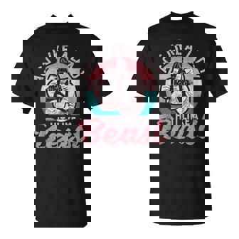 Act Like A Lady Hit Like A Beast Boxing Gloves Girl T-Shirt - Monsterry