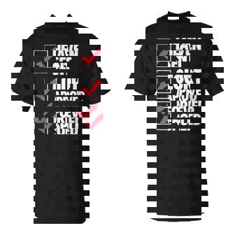 Adoption Gotcha Foster Family Heaven Sent Court Approved T-Shirt - Monsterry