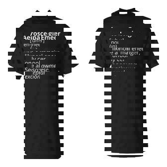 Aerospace Engineer Definition Description Camiseta unisex - Regaloses