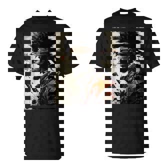 Afro American Samurai Vintage African Bushido Warrior Katana T-Shirt - Monsterry