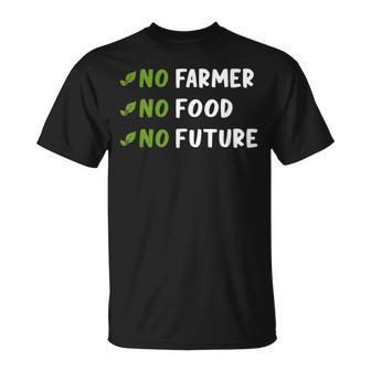 Agriculture No Farmers No Food No Future T-Shirt - Geschenkecke