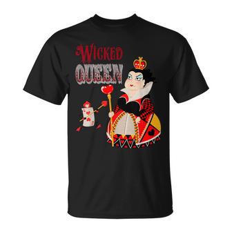 Alicia En El País De Las Maravillas Malvada Reina De Corazones Camiseta unisex - Regaloses