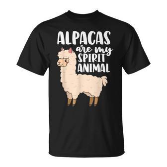 Alpacas Are My Spirit Animal Lindo Regalo Para Amantes De La Alpaca Camiseta unisex - Regaloses