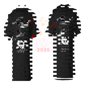 American Flag Soccer Apparel Cup Soccer 2026 T-Shirt - Monsterry