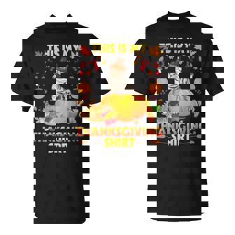 American Shorthair Cat Pie Fruits This Is My Thanksgiving T-Shirt - Monsterry