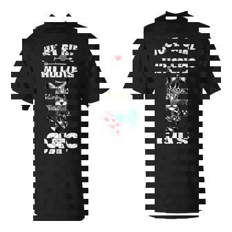 Amusant Pour Adolescentes Filles Amoureux Des Chats T-Shirt - Cadeauxyz