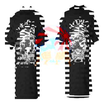 Anillos Sumo Japón Hokusai Wave Camiseta unisex - Regaloses