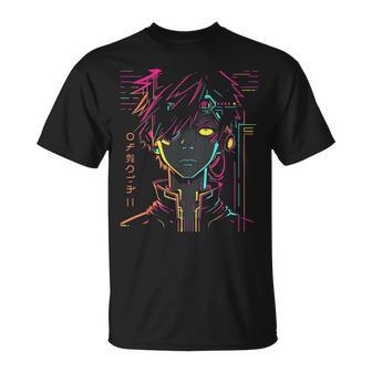 Anime Manga Motif Colourful Illustration Anime T-Shirt - Geschenkecke