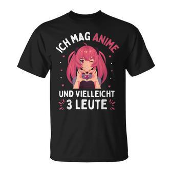 I Like Anime And Maybe 3 People Japanese Manga T-Shirt - Geschenkecke