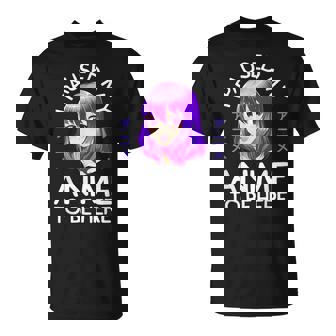 Anime I Paused My Anime To Be Here Anime Girls T-Shirt - Monsterry