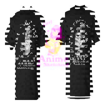 Anime And Sketching Just a Girl Who Loves Anime Girls T-Shirt - Monsterry