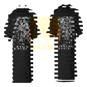 Archangel Catholic Religion Christianity Guardian Angel T-Shirt - Monsterry