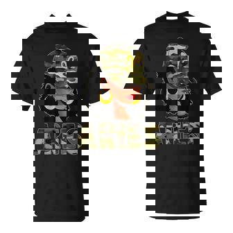 Aries Queen Camouflage Black Woman Cap Zodiac Sign T-Shirt - Thegiftio UK
