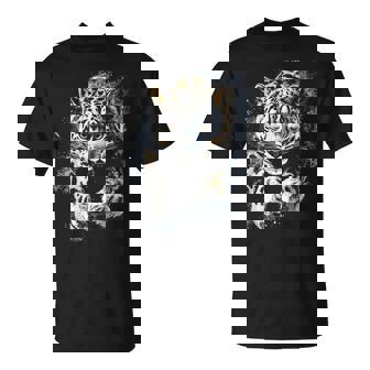 Arte Con Motivos De Animales De Leopardo De Las Nieves Camiseta unisex - Regaloses