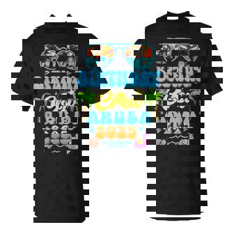 Aruba Birthday Crew Vacation Cruise 2025 Summer Group Trip T-Shirt | Mazezy