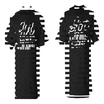 Aunt Like A Mom Only Cooler Aunt Camiseta unisex - Regaloses