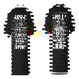 AURORA Personalized Name Cute Custom AURORA Name T-Shirt - Monsterry