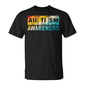 Autism Awareness Periodic Table Camiseta unisex - Regaloses