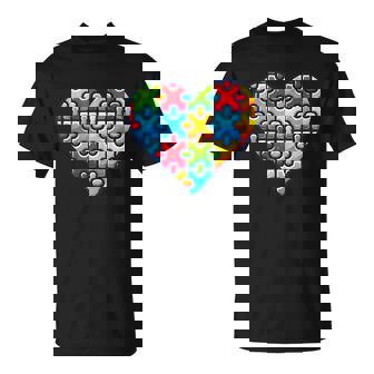 Autism Heart Awareness T-Shirt - Monsterry