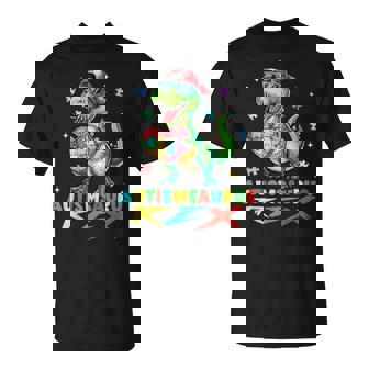 Autismsaurus Rex Autism Awareness T Rex Heart Puzzle Boys T-Shirt | Mazezy
