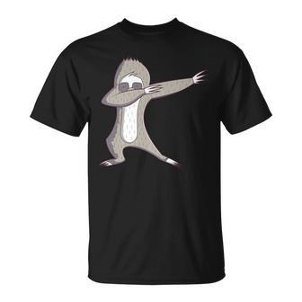 Awesome Sloth Dabbing Dab Dance Move Slow-Moving Animal Premium T-Shirt - Monsterry