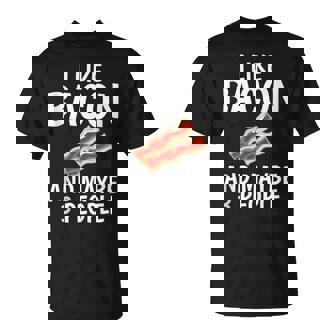 I Like Bacon And Maybe 3 People Antisocial Bacon Addicts Tank Top T-Shirt - Monsterry