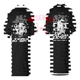 Ball Great Grandma Heart Baseball Grandma T-Shirt - Thegiftio UK