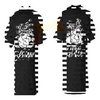 Ball Mom Baseball Volleyball Soccer Leopard T-Shirt | Mazezy
