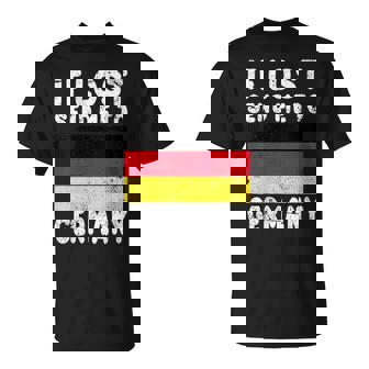 Bandera De Alemania Recuerdo – If Lost Send Me To Germany Cuello Camiseta unisex - Regaloses
