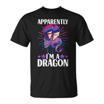 Bandera Del Orgullo Bisexual Dragón Bisexual Cuello Camiseta unisex - Regaloses